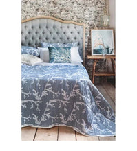 Carica l'immagine nel visualizzatore di Gallery, Copriletto Estivo Jacquard Double face Misto Cotone