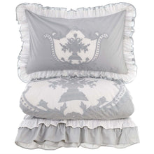 Carica l'immagine nel visualizzatore di Gallery, PARURE COPRIPIUMINO "DENTELLE COLLECTION"
