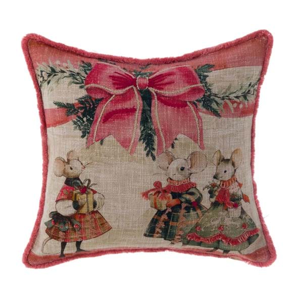 CUSCINO STAMPATO E RICAMATO