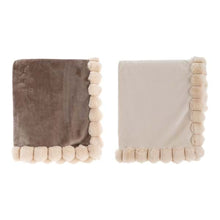 Carica l&#39;immagine nel visualizzatore di Gallery, PLAID CON POM POMS ASSORTITO 280GSM
