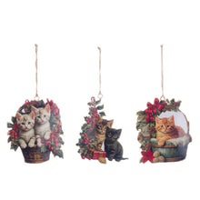 Carica l&#39;immagine nel visualizzatore di Gallery, Decoro gattini in metallo
