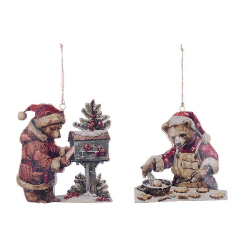 Decoro orso in metallo