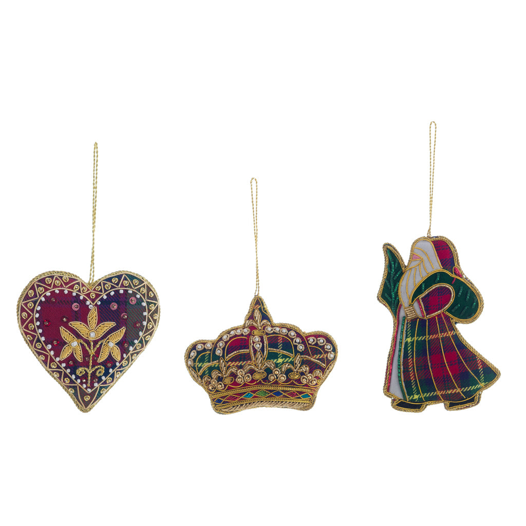 Decorazione natalizia in tartan