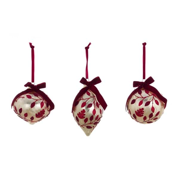 Set 3 decori in vetro