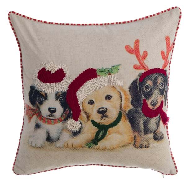 CUSCINO STAMPATO E RICAMATO