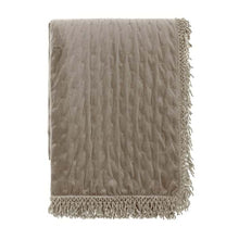 Carica l'immagine nel visualizzatore di Gallery, TRAPUNTA IN VELLUTO CON FRANGE 430GSM
