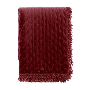TRAPUNTA IN VELLUTO CON FRANGE 430GSM