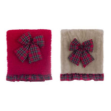 Carica l&#39;immagine nel visualizzatore di Gallery, Plaid sherpa con fiocco tartan
