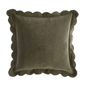 Cuscino Velluto Verde 50×50 Petali Velluto