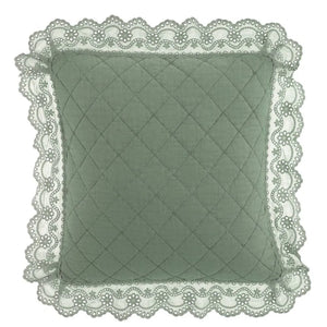 Cuscino con gala in pizzo