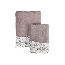 Carica l'immagine nel visualizzatore di Gallery, COPPIA A+O CON PIZZO 40X60+60X110 450GSM
