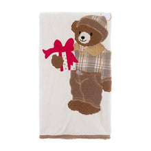 Carica l'immagine nel visualizzatore di Gallery, PLAID SHERPA CON APPLICAZIONE ORSETTO 440GSM
