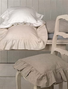 Cuscino sedia bianco con gala Blanc MariClò - Blanc MariClò Cava de'Tirreni