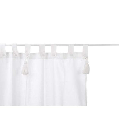 Coppia Tenda bianca con passanti e embrasse Blanc MariClò Infinity - Blanc MariClò Cava de'Tirreni