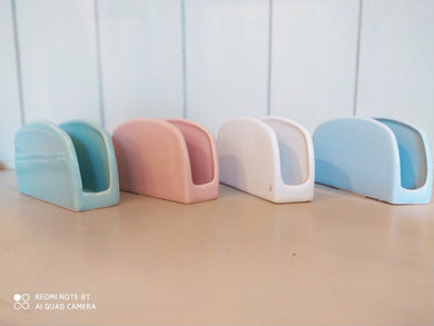 Porta tovaglioli verde Tiffany in ceramica Blanc MariClò - Blanc MariClò Cava de'Tirreni